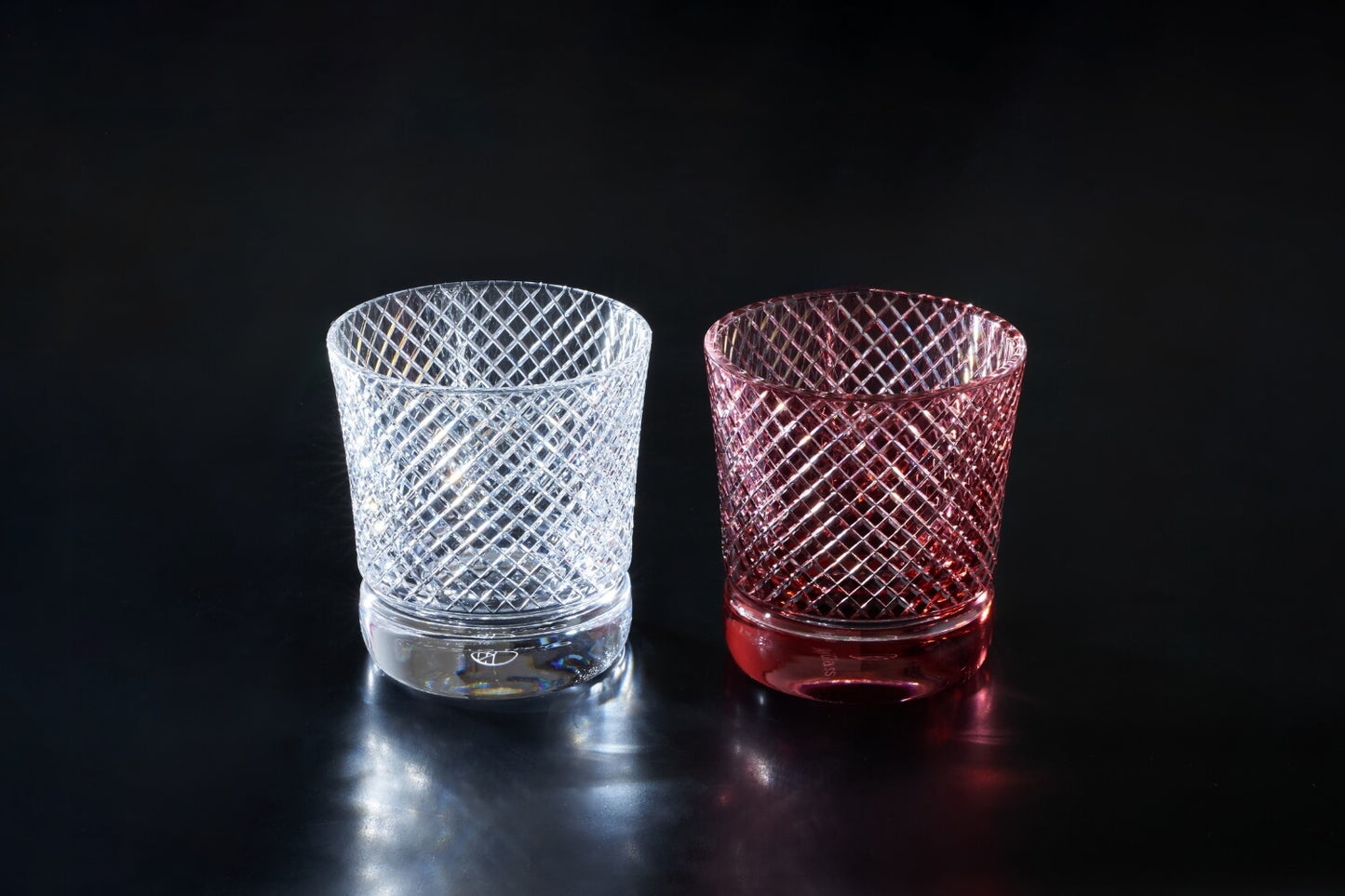 OKAJI GLASS 江戸切子「時雨」透明